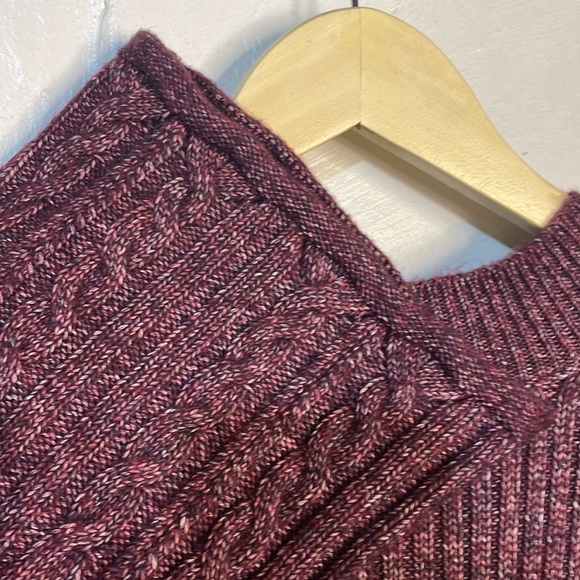 Cabi Plum Tunic Fit Cable Knit Long Sleeve Sweater-S-#0021 - Picture 5 of 8